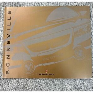 2001 Pontiac Bonneville Sales Brochure Dealer Catalog SSEi Luxury‎ Sedan 01 Vtg